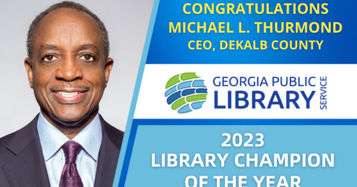DeKalb County Public Library Michael L. Thurmond Named